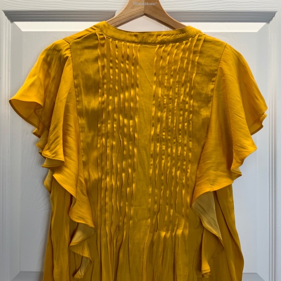 NWT Anthropologie Ruffled Pintucked Blouse - Picture 13 of 16